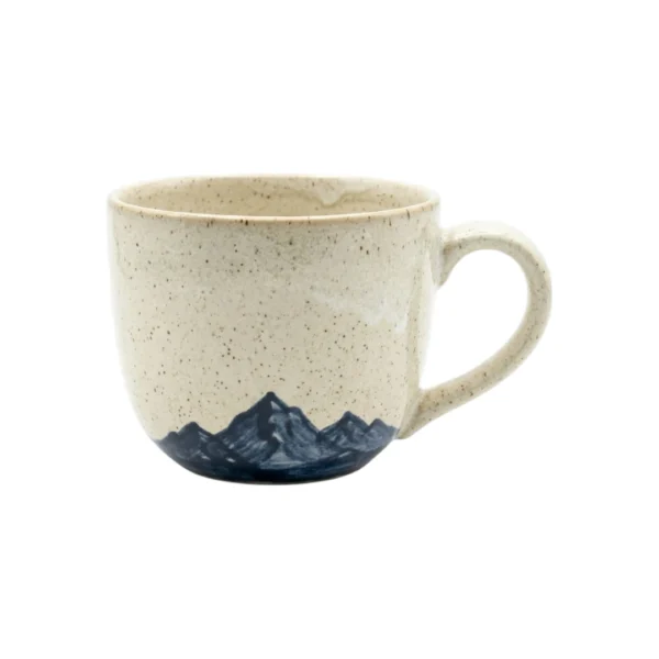 Trevn Mountain Escape 20oz Rustic Ceramic Soup Cup Hand-Painted